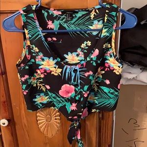 tropical crop top